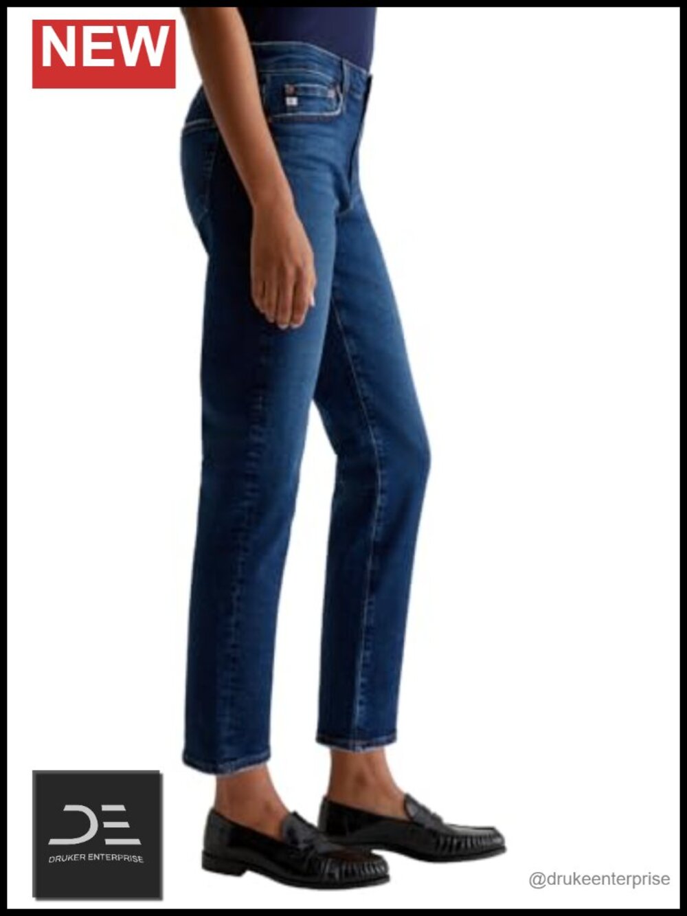 AG Adriano Goldschmied Ex-Boyfriend Slouchy Slim Jeans Mid Rise Straight Leg - Picture 3 of 4